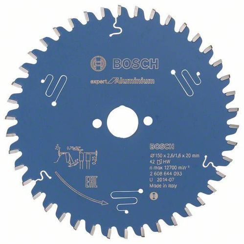 Tarcza pilarska Expert for Aluminium 150x20 Bosch 2608644093