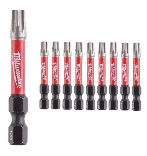 Zestaw 10 szt. bitów udarowych Milwaukee TX30 50 mm