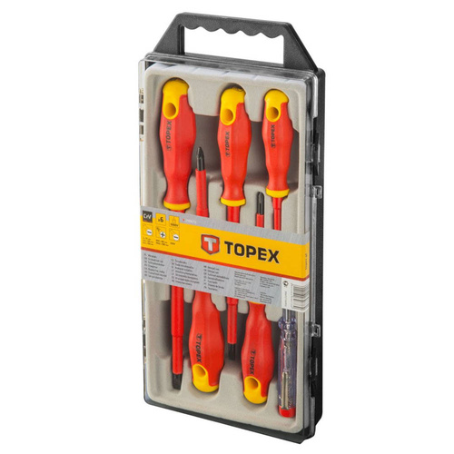 Wkrętaki Topex 1000 V zestaw 6 szt. 39D673