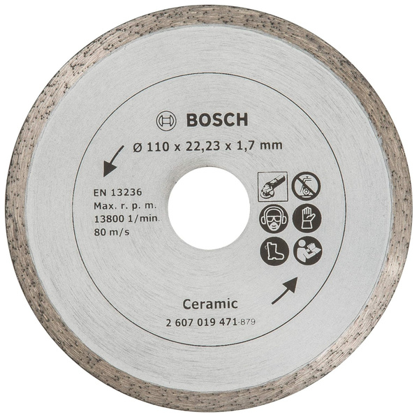 Diamentowa tarcza tnąca do płytek 110x1,7x22,23mm Bosch 2607019471