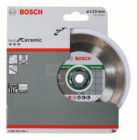 Bosch Diamentowa tarcza tnąca 115 Best for Ceramic 2608602630
