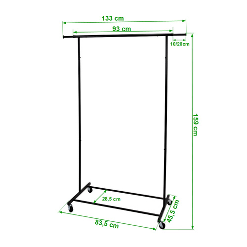 Wieszak Belivio STILO czarny