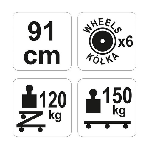 Leżanka-siedzisko warsztatowe YATO YT-08802