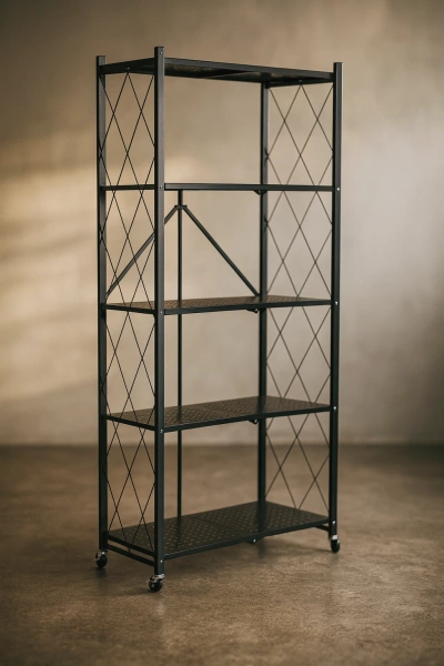 Regał Belivio SIMON Black 5-poziomowy WER89071-outlet