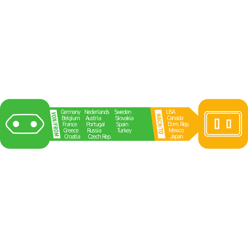 Adapter gniazda Euro / USA, Japonia Brennenstuhl 1508450