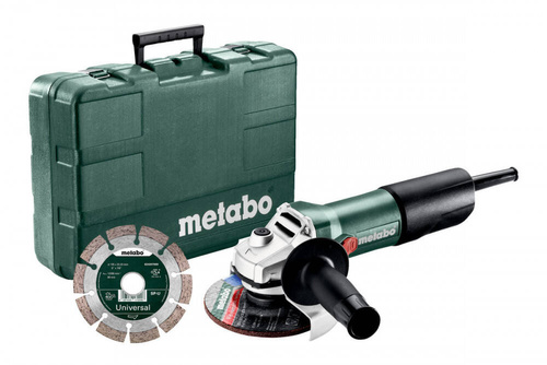 Szlifierka kątowa Metabo 850-125 z tarczą i walizką 603608510