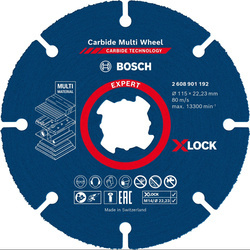 Tarcza tnąca EXPERT Carbide Multi Wheel X-LOCK 115 mm, 22,23 mm