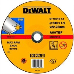Tarcza tnąca SS/INOX 230 x 1.9 x 22.2 Dewalt DT42640-XJ