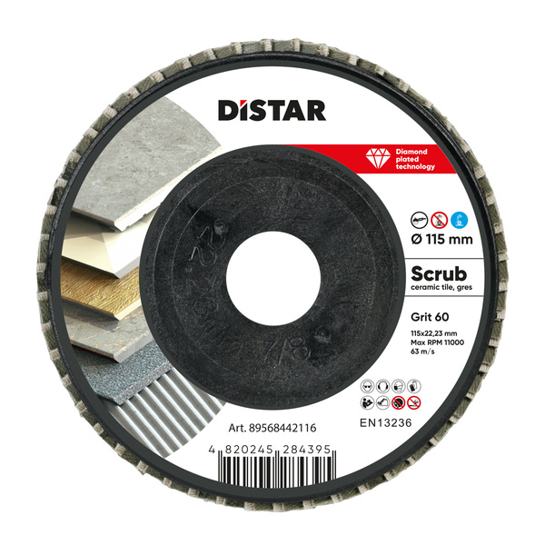 Tarcza listkowa diamentowa Distar 115x22,23 mm #60 89568442116