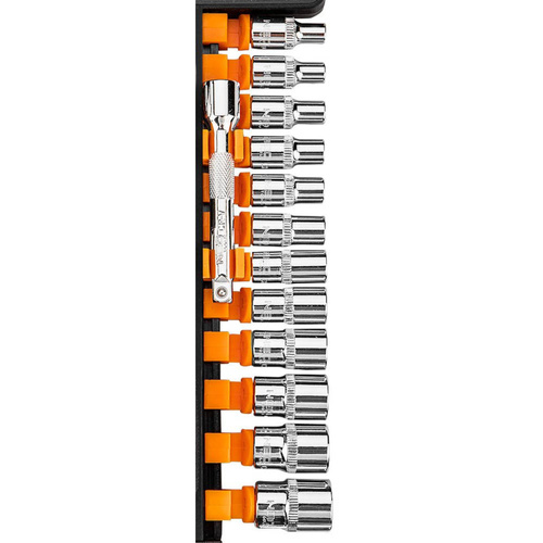 Klucze nasadowe NEO Tools 1/4'' zestaw 14szt. 10-000