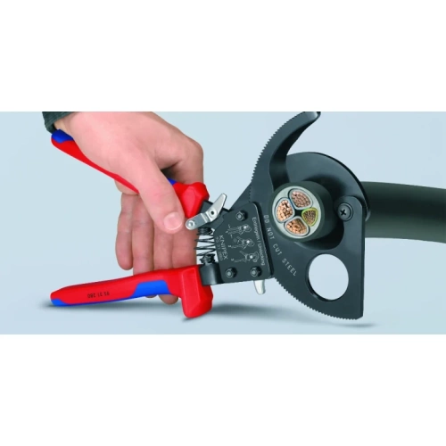 Nożyce do kabli z mechanizmem zapadkowym Knipex 9531250