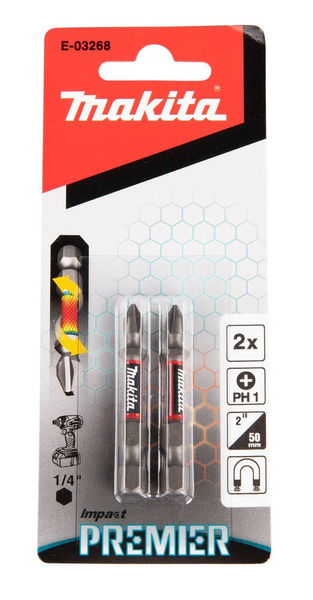 Końcówka wkrętakowa udarowa PH1-50MM IMPACT PREMIER TYP E(2SZT) MAKITA E-03268