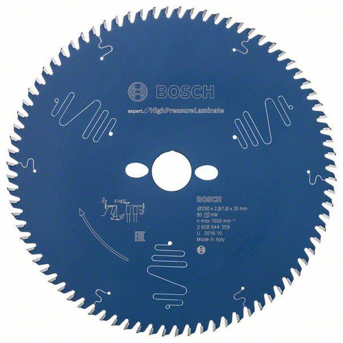 Tarcza Expert for High Pressure Laminate do pił stołowych 250x30 Bosch 2608644359