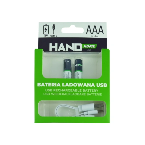 Akumulatorki AAA/USB-C/750/2B Plastrol W-00536