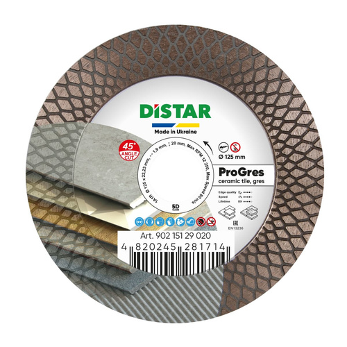 Tarcza diamentowa Distar 1A1R 125x1,9x8/20x22,23 PRO Gres 90215129020