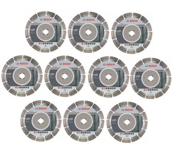Zestaw 10 szt. tarcz diamentowych do betonu Bosch 2608603242