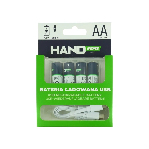 Bateria ładowana Plastrol Hand Home AA/USB-C/2600/4B W-00534
