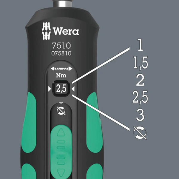 Zestaw narzędzi Wera Safe-Torque Speed 7510/14 do płytek wymiennych z węglika spiekanego