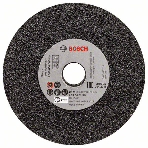 Tarcza szlifierska do szlifierki prostej A 24 Q6 B1175 125x26 Bosch 1608600069