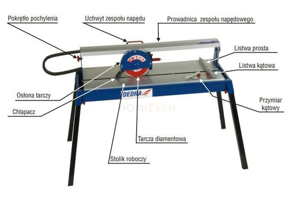 Przecinarka do glazury Dedra DED7828