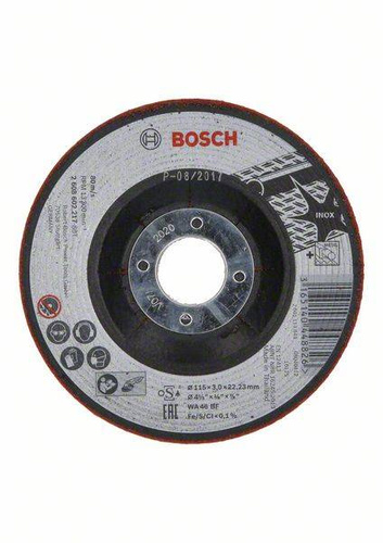 Półelastyczna tarcza ściernaWA 46 BF, 115 mm, 3,0 mm Bosch 2608602217