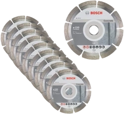 Zestaw 10 szt. tarcz diamentowych do betonu Bosch 2608603241