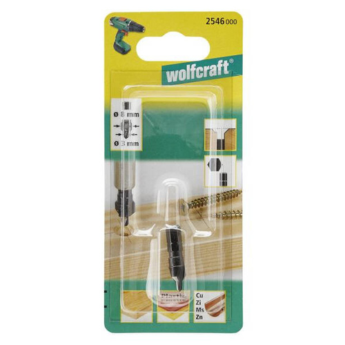 Pogłębiacz Wolfcraft 3-8mm WF2546000
