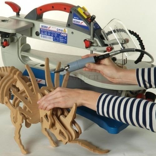 Wyrzynarka do drewna Dedra DED7762 + mikro szlifierka na wałku giętkim