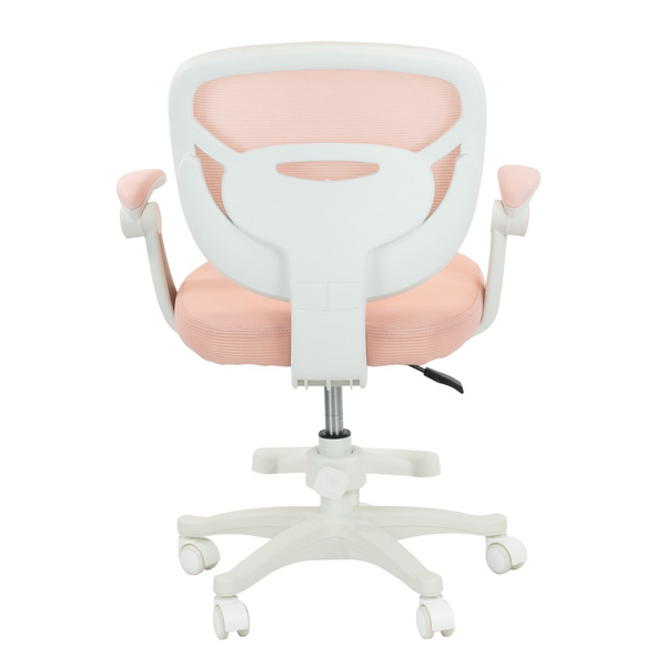 Fotel obrotowy Belivio ELMO różowy