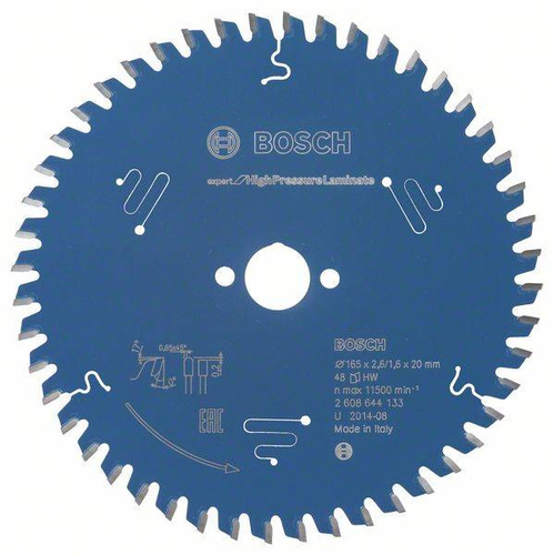Tarcza pilarska Expert for High Pressure Laminate 165x20 Bosch 2608644133