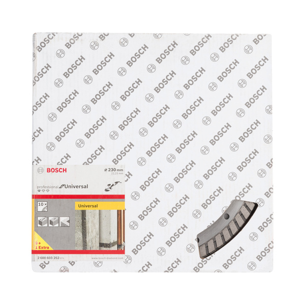 Tarcza diamentowa 230x22,23x2,5 H10 Bosch Standard for Universal Turbo 2608603252 10 szt.