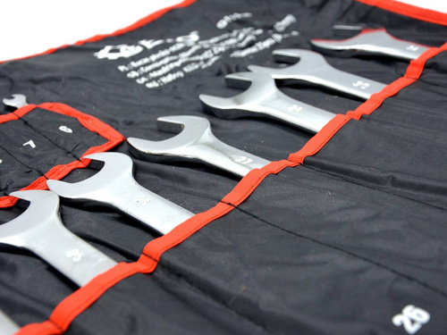 Zestaw kluczy płasko-oczkowych 6-32 mm Geko G11146