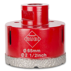 Wiertło diamentowe otwornicowe do gresu Ø 65 mm RUBI 06970