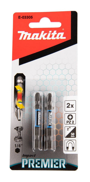 Końcówka wkrętakowa udarowa PZ2-50MM IMPACT PREMIER TYP E (2SZT) MAKITA  E-03305