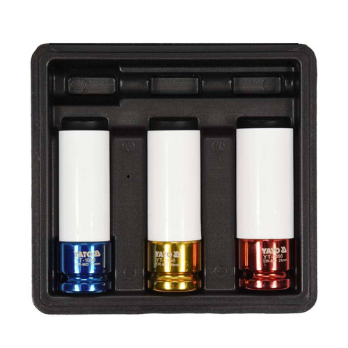 Zestaw nasadek udarowych do felg aluminiowych Yato YT-1056