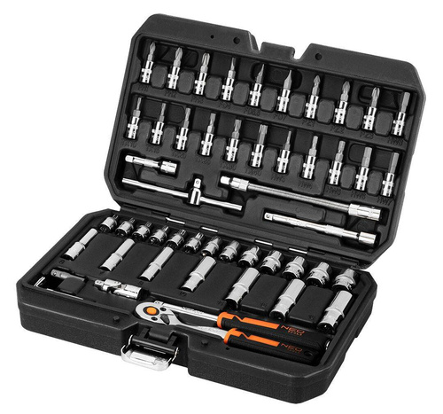 Klucze nasadowe NEO Tools 1/4'' zestaw 53szt. 10-006