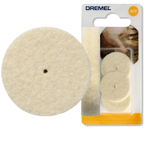 Tarcza polerska filc Dremel 26 mm 26150429JA - 3szt