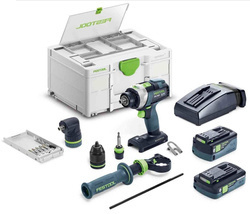 Wiertarko-wkrętarka Festool QUADRIVE TPC 18/4 5,0/4,0 I-Set 577621