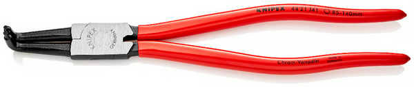 Szczypce do pierścieni osadczych sprężynujących. Do montażu pierścieni wewnętrznych w otworach KNIPEX 44 21 J41
