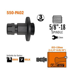 Adaptor 5/8" do otwornic 32 mm - 150 mm CMT 550-PA02