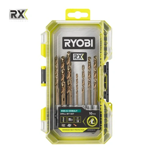 Wiertła do metalu HEX HSG-G Ryobi RARXHGC10