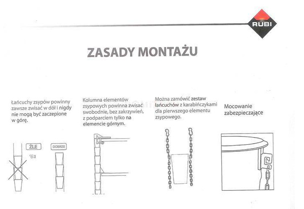 Element zsypowy pośredni Rubi Rubchute 88813