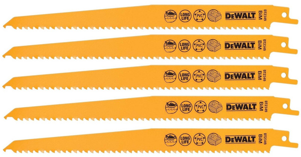 Brzeszczot do drewna ze stali kobaltowej DeWalt DT2349 (5 sztuk)
