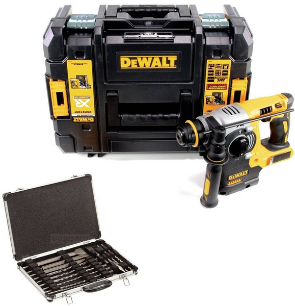 Młotowiertarka Dewalt DCH273 w walizce z zestawem osprzętu