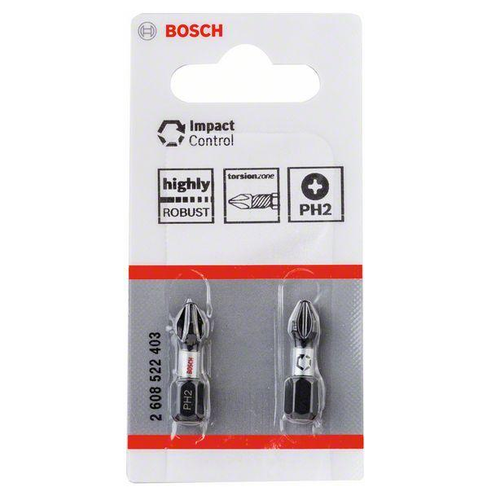Bit Bosch PH2 Impact Control Insert - zestaw 2 sztuk