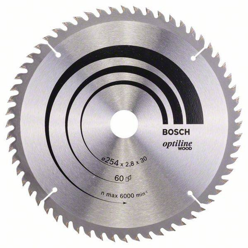 Tarcza pilarska Optiline Wood 254x30 Bosch 2608640444