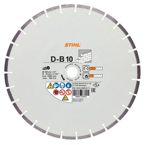 Tarcza diamentowa Stihl D-B 10 do TS 420 o średnicy 350 mm