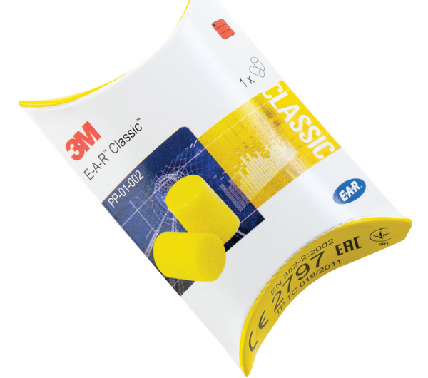 Zestaw 250 kompletów zatyczek do uszu 3M Ear Classic (7000038198-250)