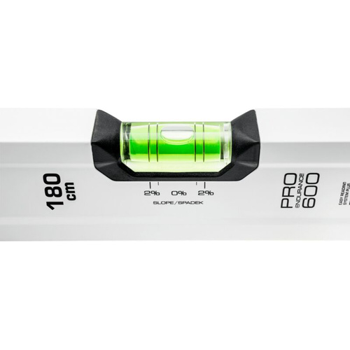 Poziomica PRO600 180 cm z libellą 2% PRO-AB180