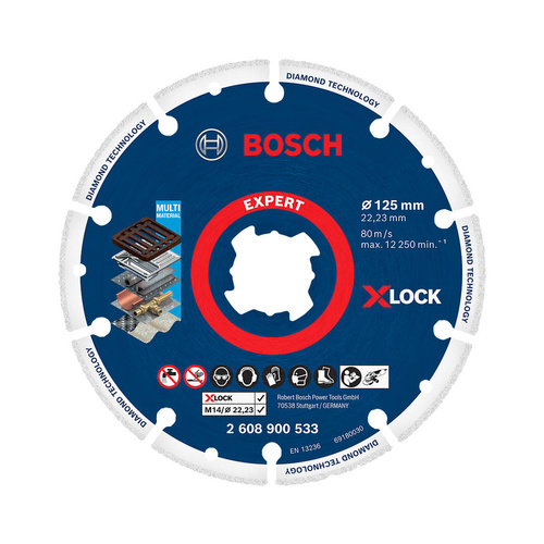 Tarcza do cięcia metalu 125mm Bosch Expert X-LOCK 2608900533